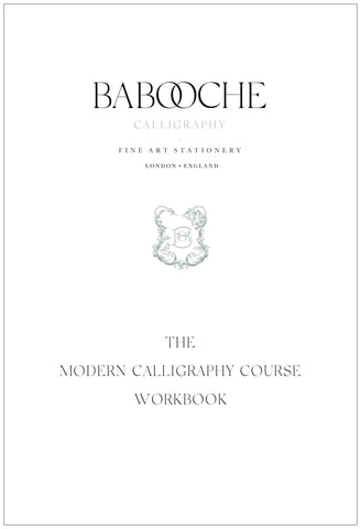 Modern Calligraphy Workbook by Babooche Calligraphy