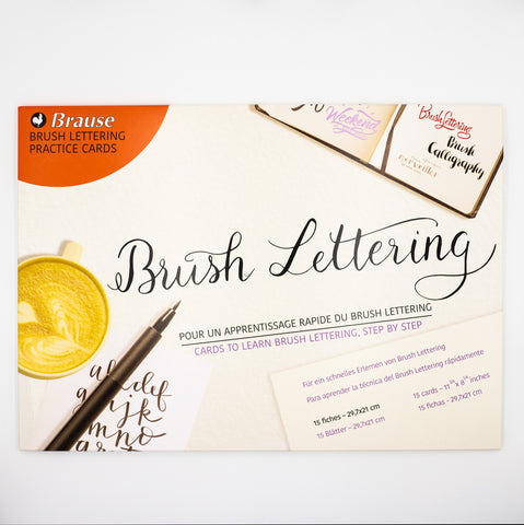 Brause Brush Lettering Practice Cards