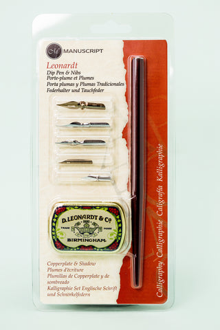 Leonardt Dip Pen Set - Copperplate & Shadow
