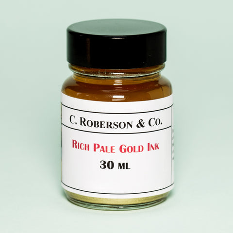 Roberson's Metallic Rich Pale Gold Ink